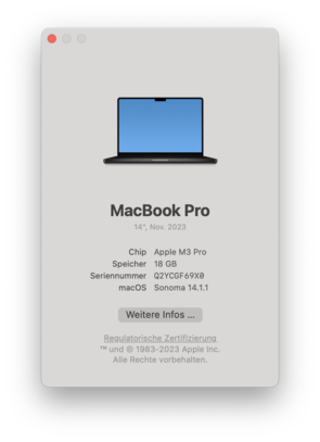 مک‌بوک پرو ۱۴ با M3 Pro