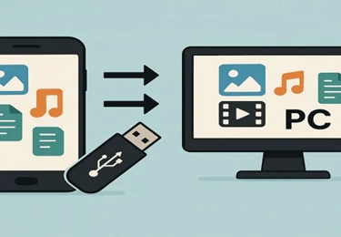 انتقال فایل‌های موبایل به PC با فلش مموری