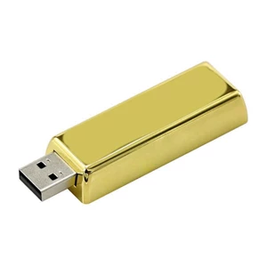 فلش مموری پرلیت یو اس بی طرح شمش طلا کد UM-65-3 ظرفیت 64 گیگابایت