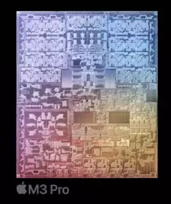 پردازنده – M3 Pro با ۵ هسته‌ی عملکردی